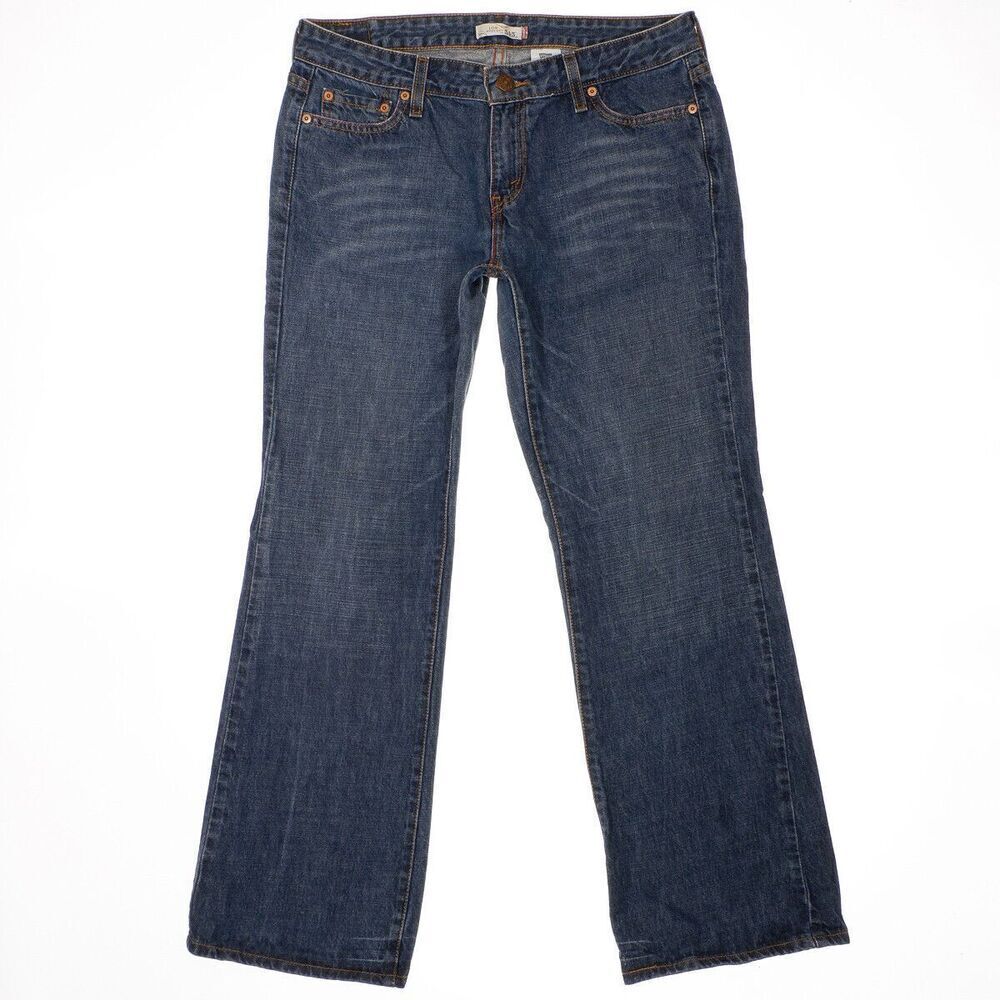 Levis Jeans 545 Low Boot Cut Size 14 Womens Cotton Blue Measures 33 x 30.5